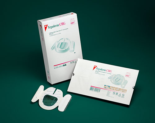 Пленочная прозрачная наклейка для фиксации катетеров с хлоргексидином 3М TEGADERM™ CHG